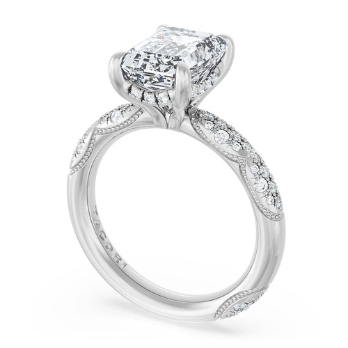 Emerald Bloom Engagement Ring