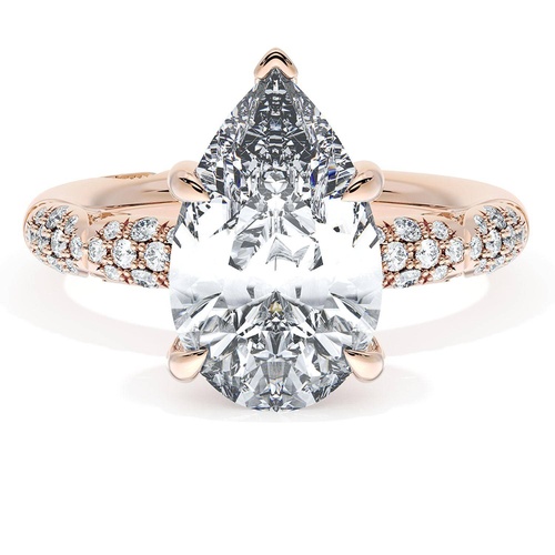 Pear Bloom Engagement Ring