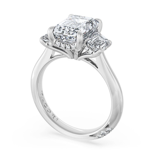 Emerald 3-Stone Engagement Ring