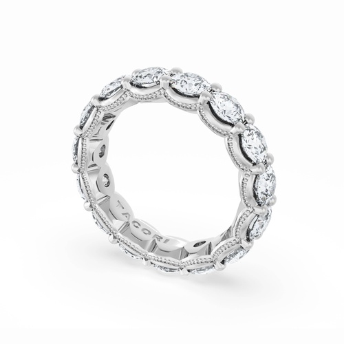 Round Cut Diamond Eternity Band in 18kt White Gold