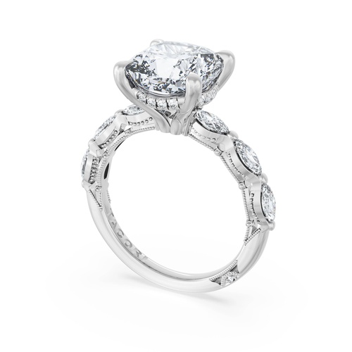 Cushion Solitaire Engagement Ring