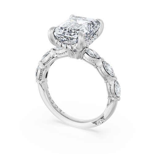 Emerald Solitaire Engagement Ring