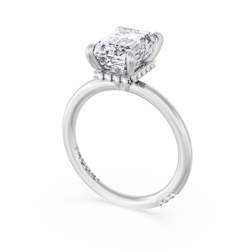 Emerald Solitaire Engagement Ring