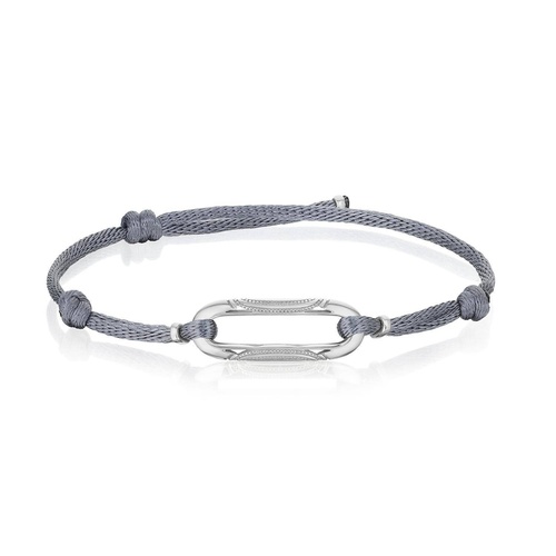 Link Bracelet on Silver Cord