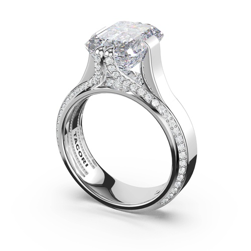 Emerald Solitaire Engagement Ring