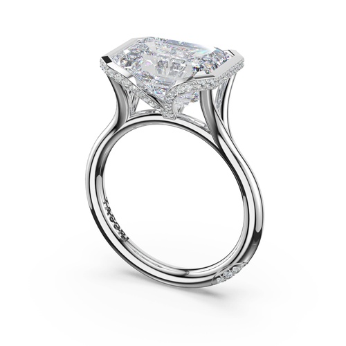 Emerald Solitaire Engagement Ring