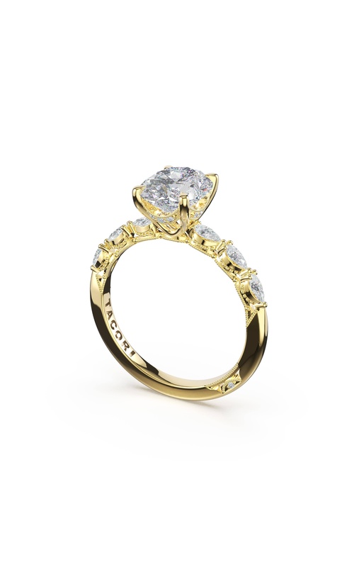 Tacori Sculpted Crescent Solitaire Oval Engagement Ring 2687OV95X7FY