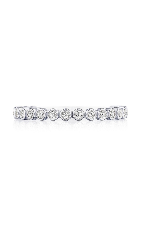 Sculpted Crescent Wedding 14K White Gold Wedding Band 200-234FW