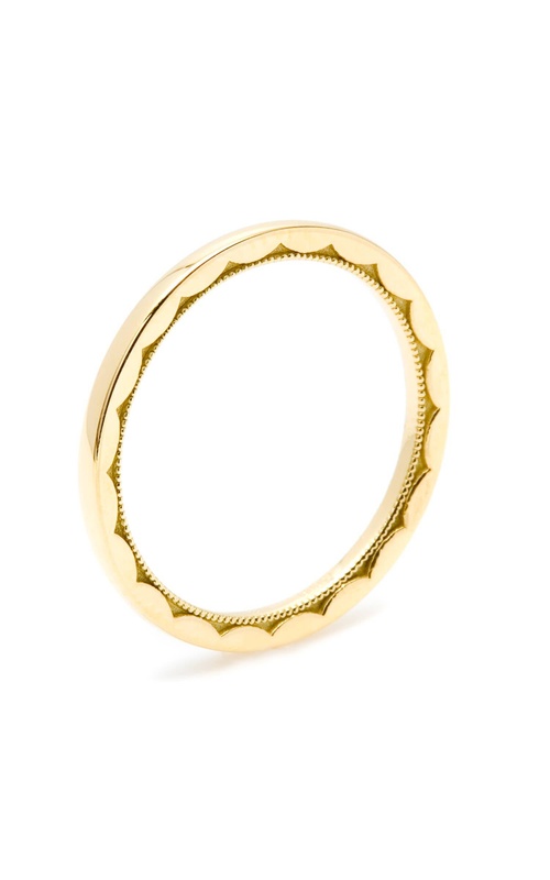 Tacori Sculpted Crescent Wedding  14K Yellow Gold Wedding Band 42-15ETFY