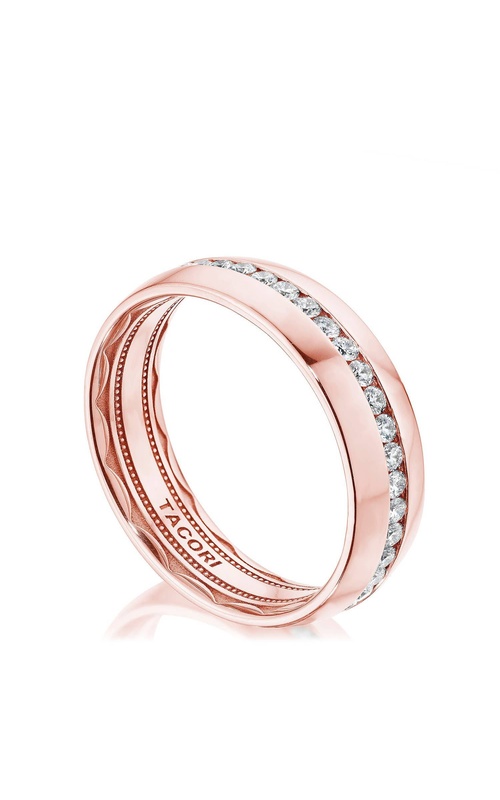 Diamond 14K Rose Gold Wedding Band 143-6FRD