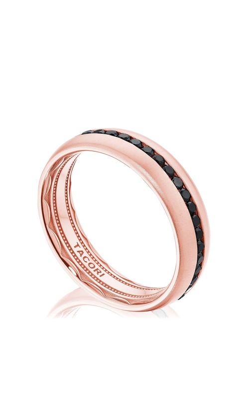Diamond 14K Rose Gold Wedding Band 143-6FRBDS