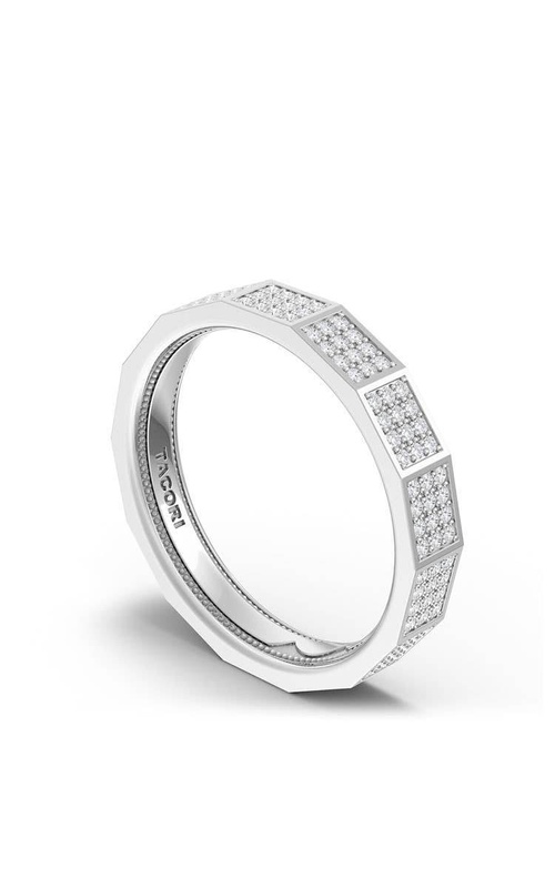 Tacori Wedding Band 152-4FWDLG 14K White Gold