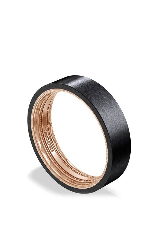Tacori Tacori Couple  14K Rose Gold and Titanium Wedding Band 157-6BTFRMLG