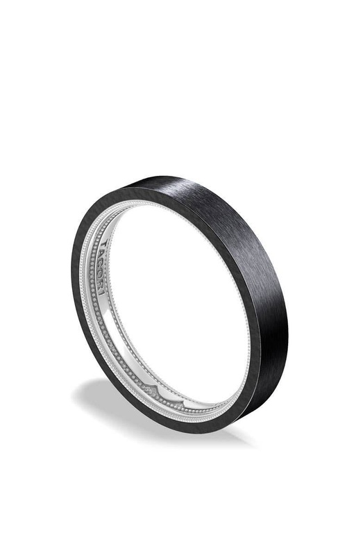 Tacori Tacori Couple  14K White Gold and Titanium Wedding Band 159-4BTFWMLG