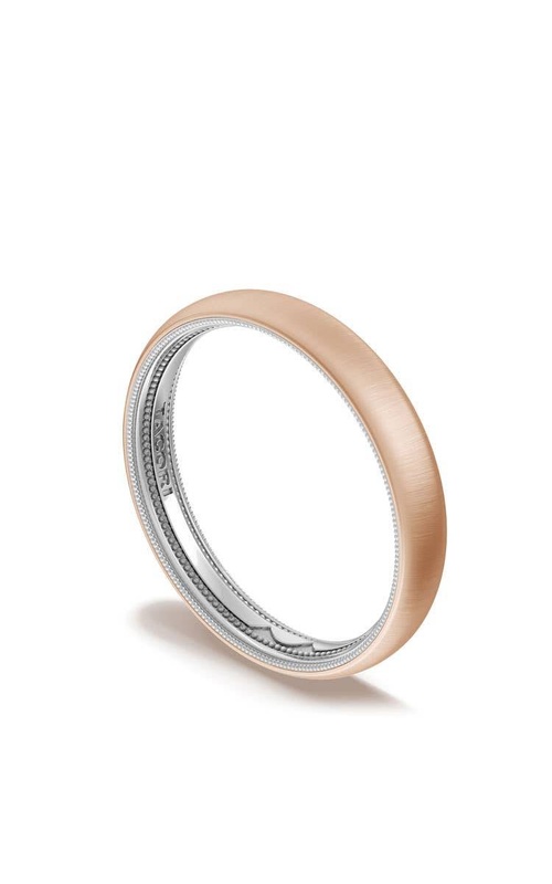 Tacori Wedding Band 155-35FRFWSLG 14K Rose Gold and 14K White Gold