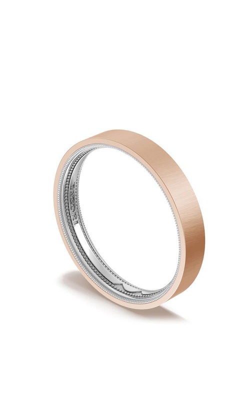 Tacori Wedding Band 156-35FRFWSLG 14K Rose Gold and 14K White Gold