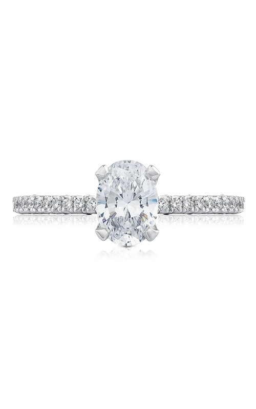 TacoriPetite Crescent Engagement RingHT254515OV75X55FW - 14K White Gold