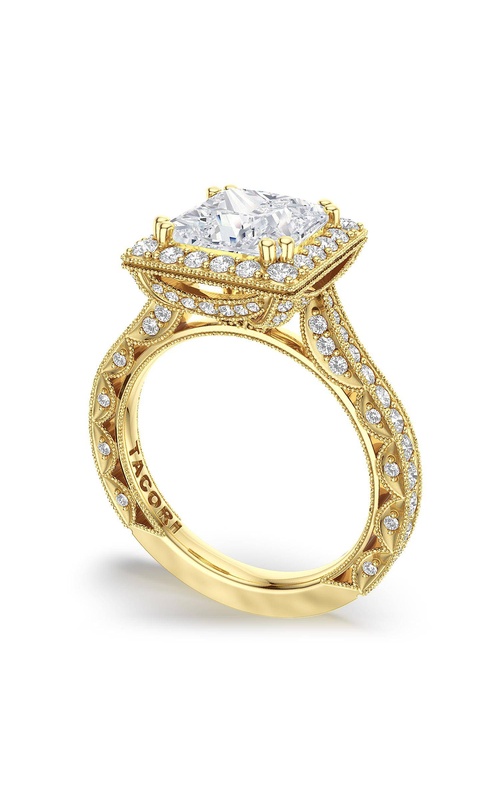TacoriClassic Crescent and RoyalT Engagement RingHT2650PR75FY - 14K Yellow Gold