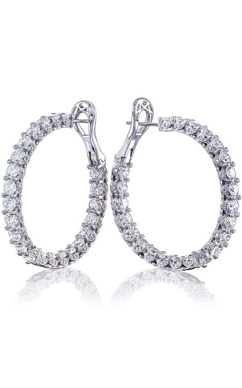 Diamond Hoop Earrings
