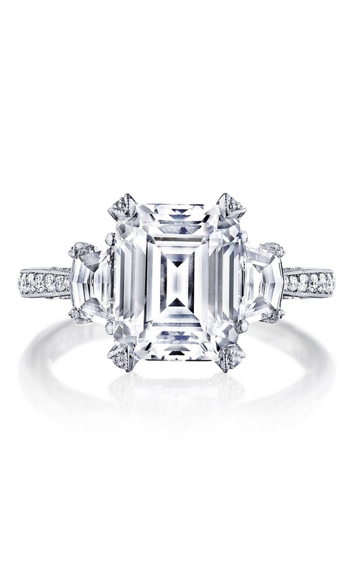 Emerald 3-Stone Engagement Ring