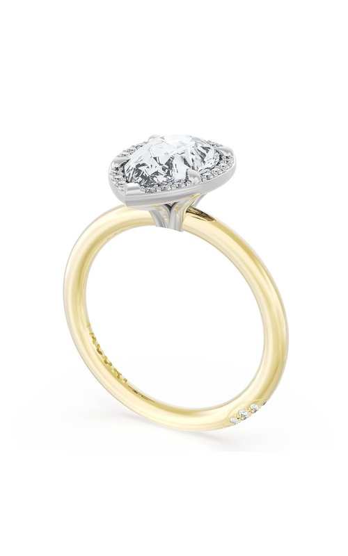 Pear Bloom Two-Tone Engagement Ring