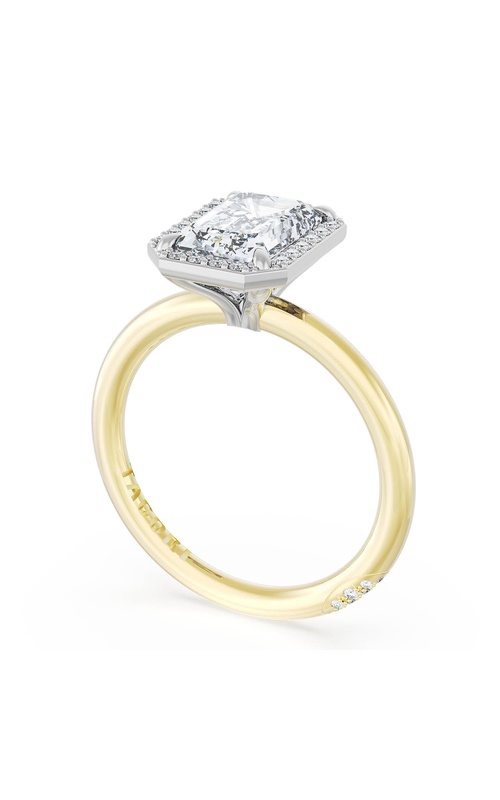 Emerald Bloom Two-Tone Engagement Ring