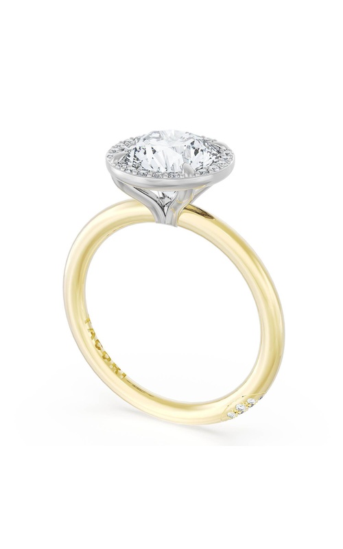 Round Bloom Two-Tone Engagement Ring
