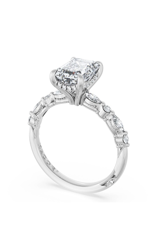 TacoriSculpted Crescent Engagement Ring272822EC85x6W - 18K White Gold