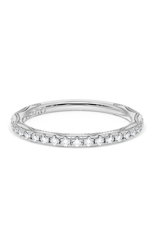 French Pavé Diamond Wedding Band, 2.0mm