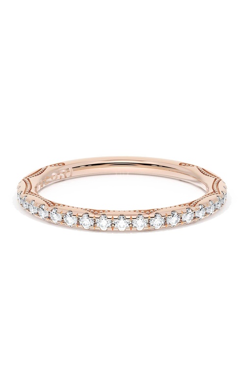 French Pavé Diamond Wedding Band, 2.0mm