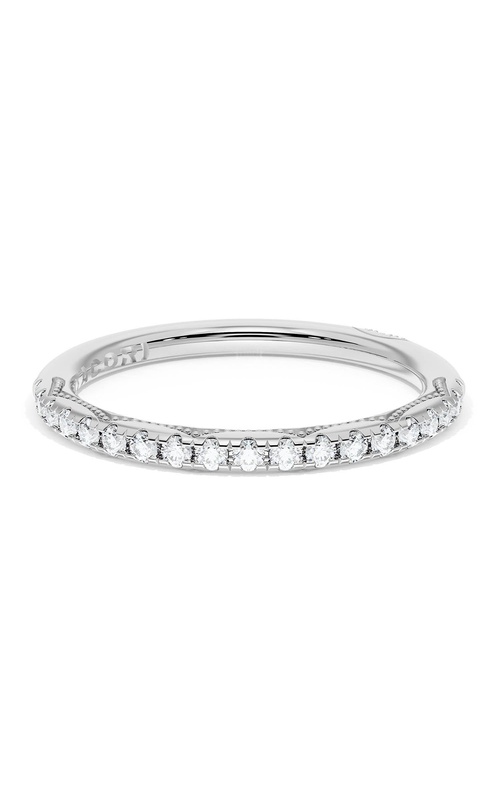 French Pavé Diamond Wedding Band, 2.0mm