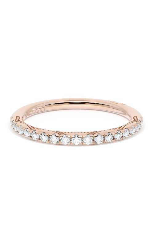 French Pavé Diamond Wedding Band, 2.0mm