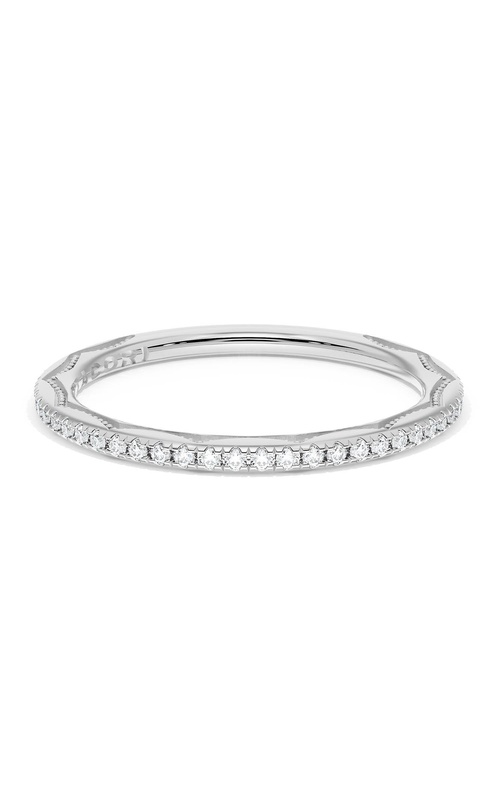 French Pavé Diamond Wedding Band, 1.70mm