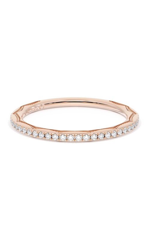 French Pavé Diamond Wedding Band, 1.70mm