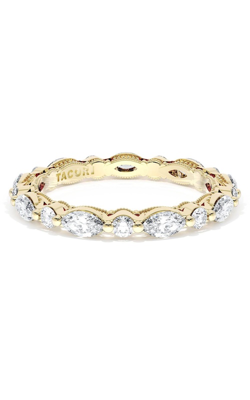 Marquise and Round Diamond Wedding Band, 2.80mm
