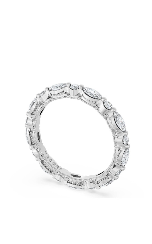 Marquise and Round Diamond Wedding Band, 2.80mm