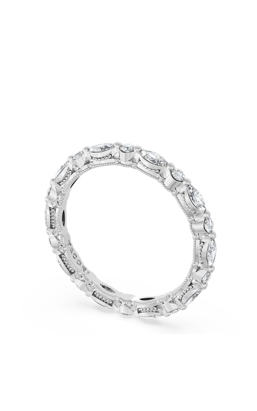 Marquise and Round Diamond Wedding Band, 2.20mm