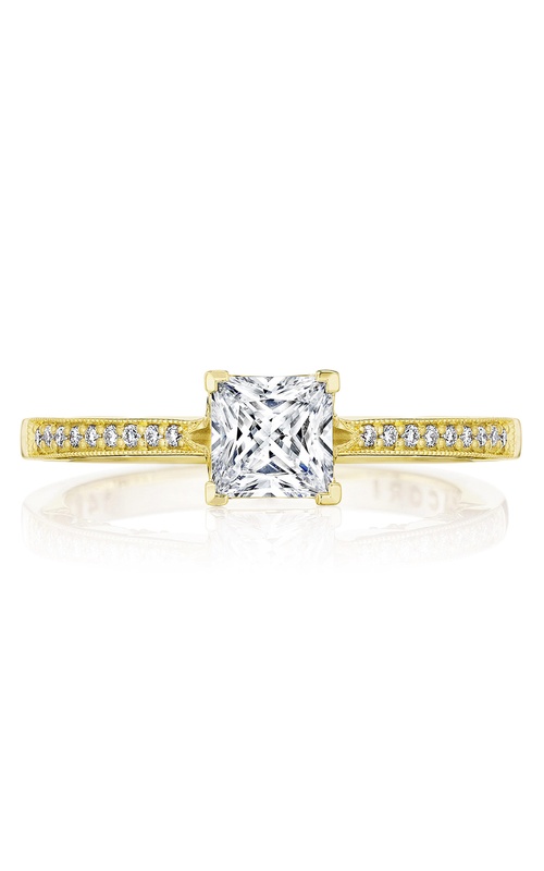 TACORI Sculpted Crescent Solitaire Princess Engagement Ring P102PR5FY