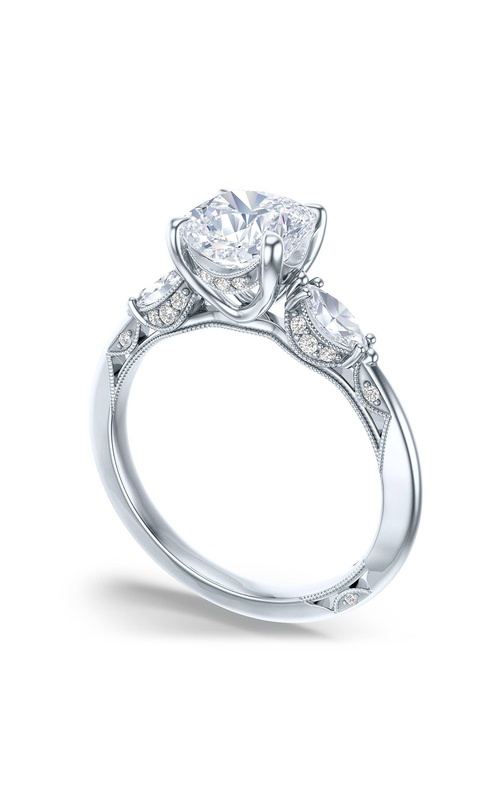 TACORI Simply TACORI Three Stone Cushion Engagement Ring 2685cu65