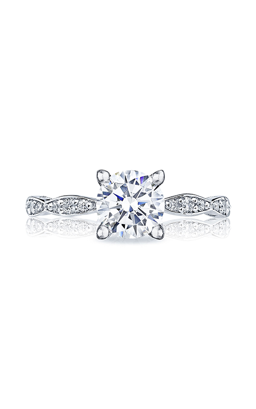 TACORI Sculpted Crescent Sidestone Round Engagement Ring 46-2RD65