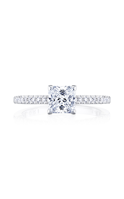 TACORI Coastal Crescent Sidestone Princess Engagement Ring P104PR55FW