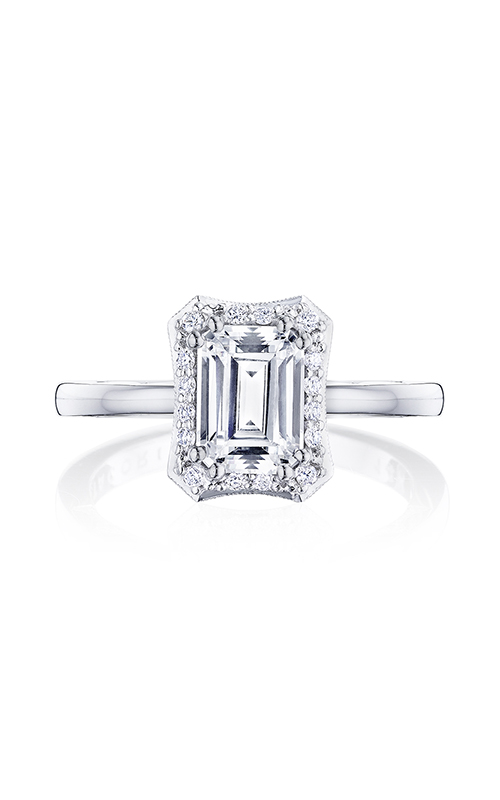 TACORI Coastal Crescent Halo Emerald Engagement Ring P101EC75X55FW