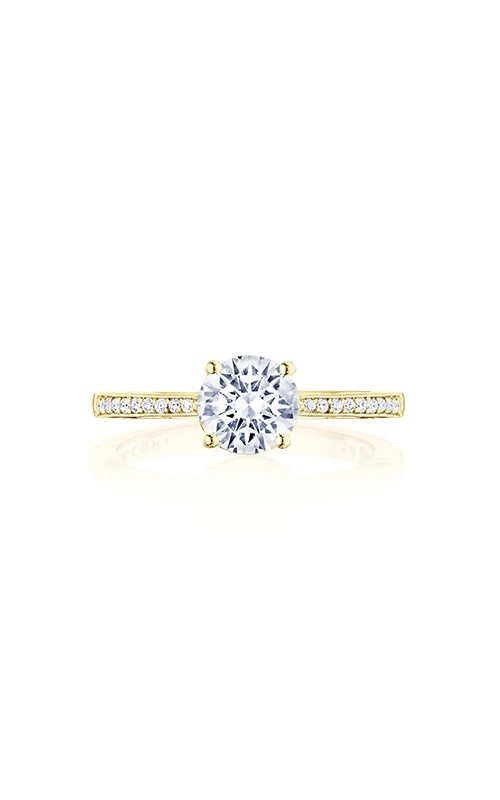 TACORI Coastal Crescent Sidestone Round Engagement Ring P102RD65FY