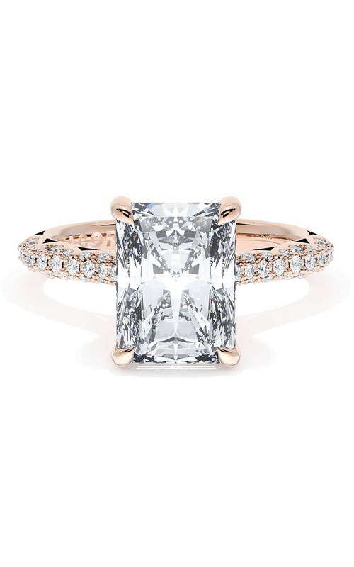 Radiant Bloom Engagement Ring