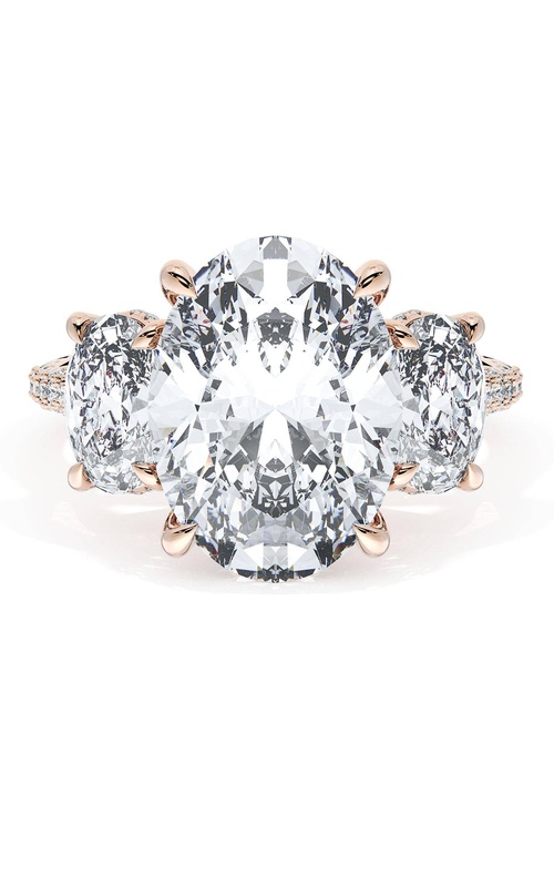 Oval 3-Stone Engagement Ring