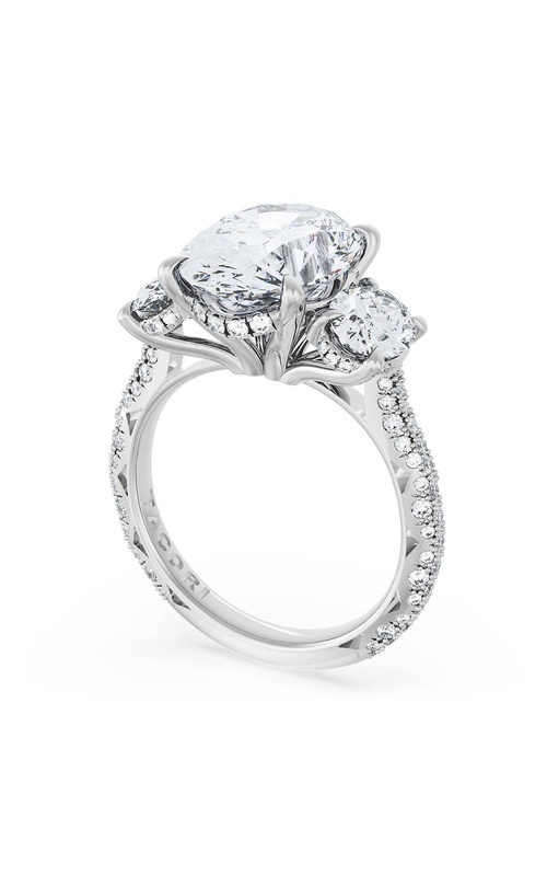 Oval 3-Stone Engagement Ring