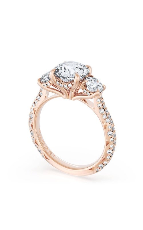 Tacori Founder's Collection Three Stone  Engagement Ring 40727RD834PK