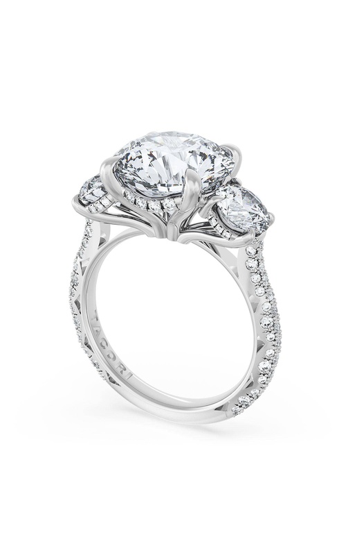 Round 3-Stone Engagement Ring