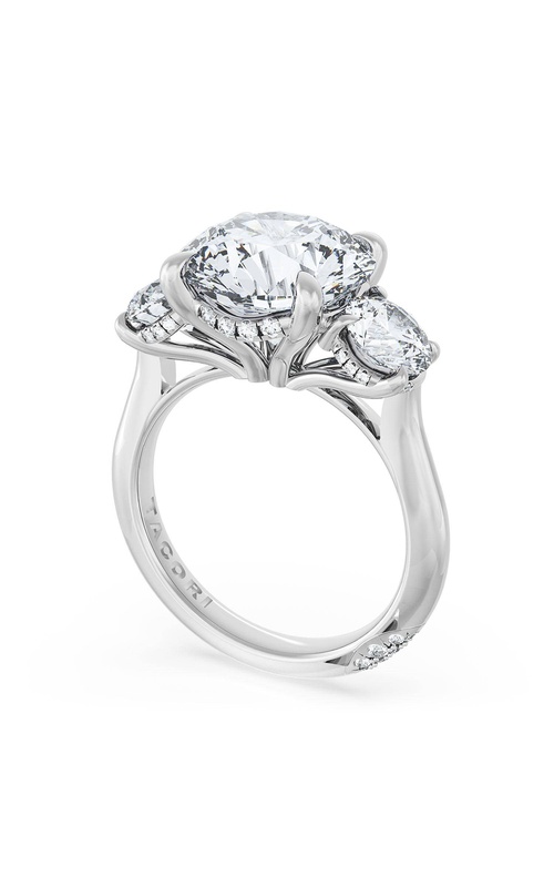 Round 3-Stone Engagement Ring