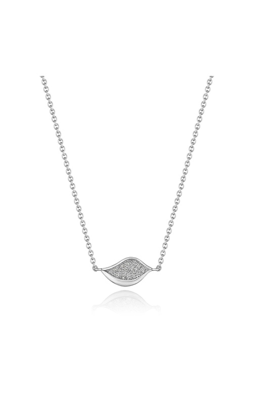 Petal Diamond Pavé Pendant in 18kt White Gold